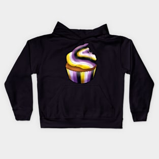 Nonbinary LGBTQ Cupcake Kids Hoodie